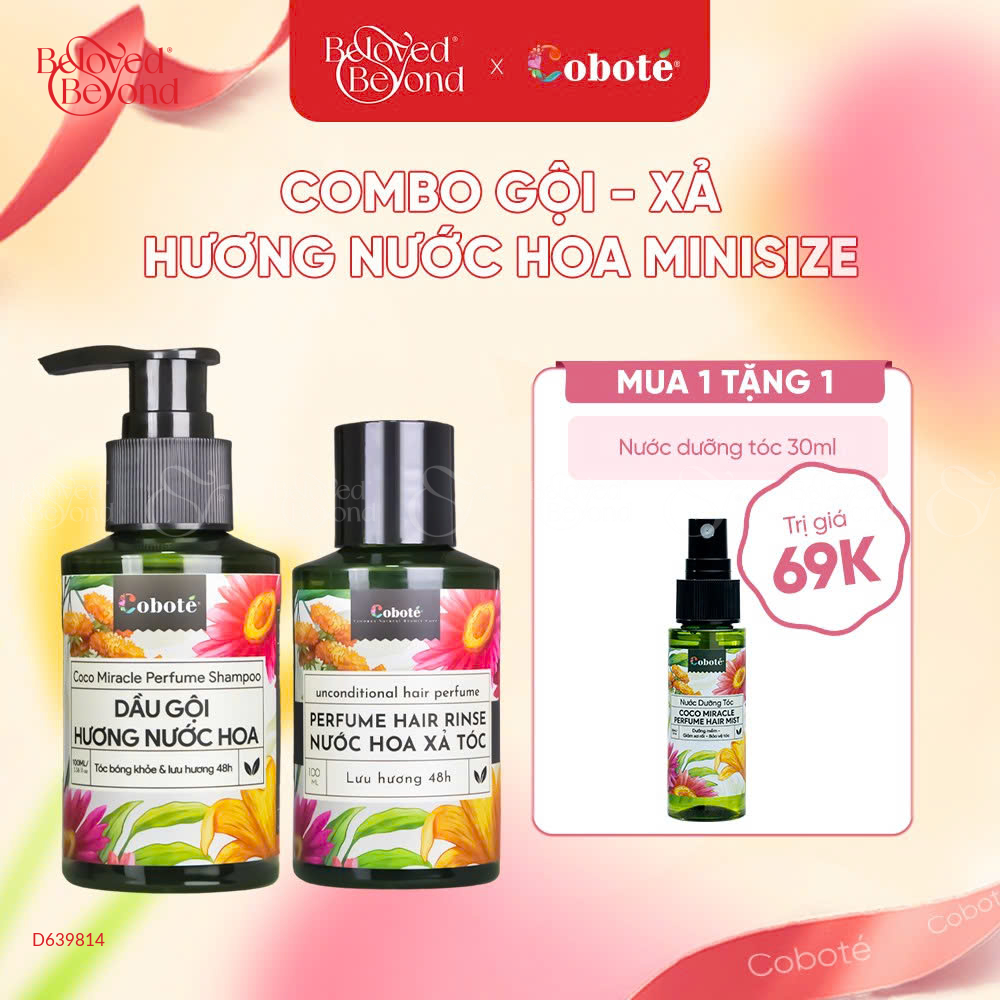 Combo Gội Xả Hương Nước Hoa Minisize - belovedbeyond.com