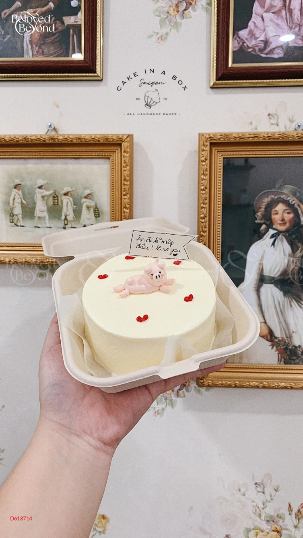 Bánh Kem Bento Dễ Thương - 10Cm - Cake In A Box - belovedbeyond.com