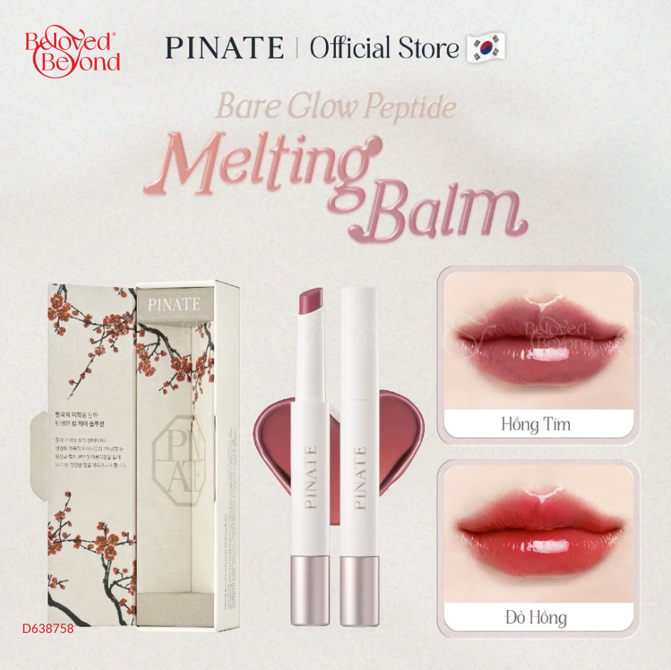 Son Dưỡng Pinate Bare Glow Peptide Melting Balm - belovedbeyond.com