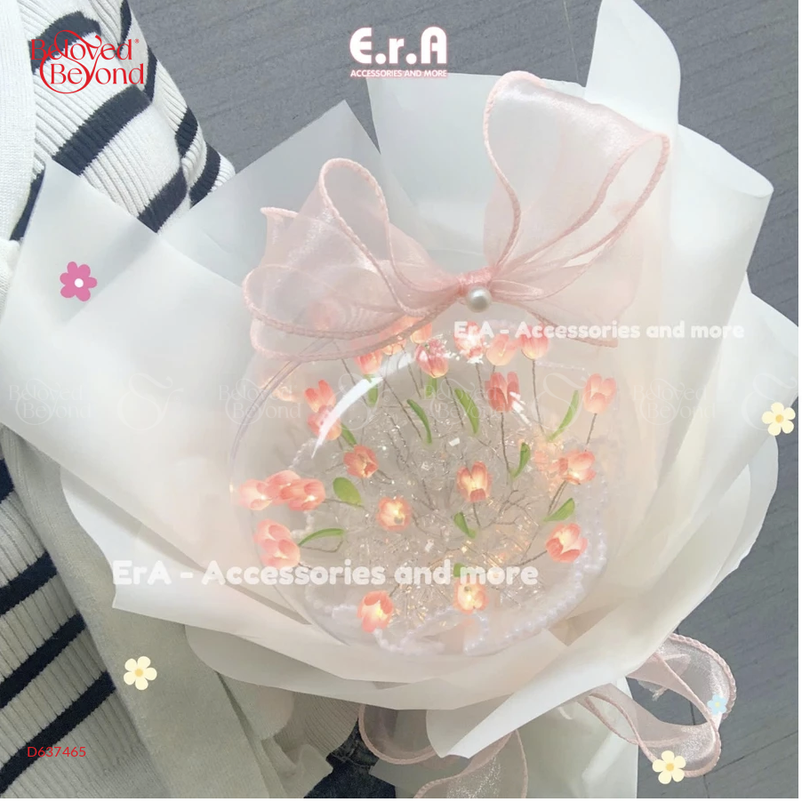 Set Tự Làm Bó Hoa Tulip Bóng Cầu Tròn Handmade - belovedbeyond.com