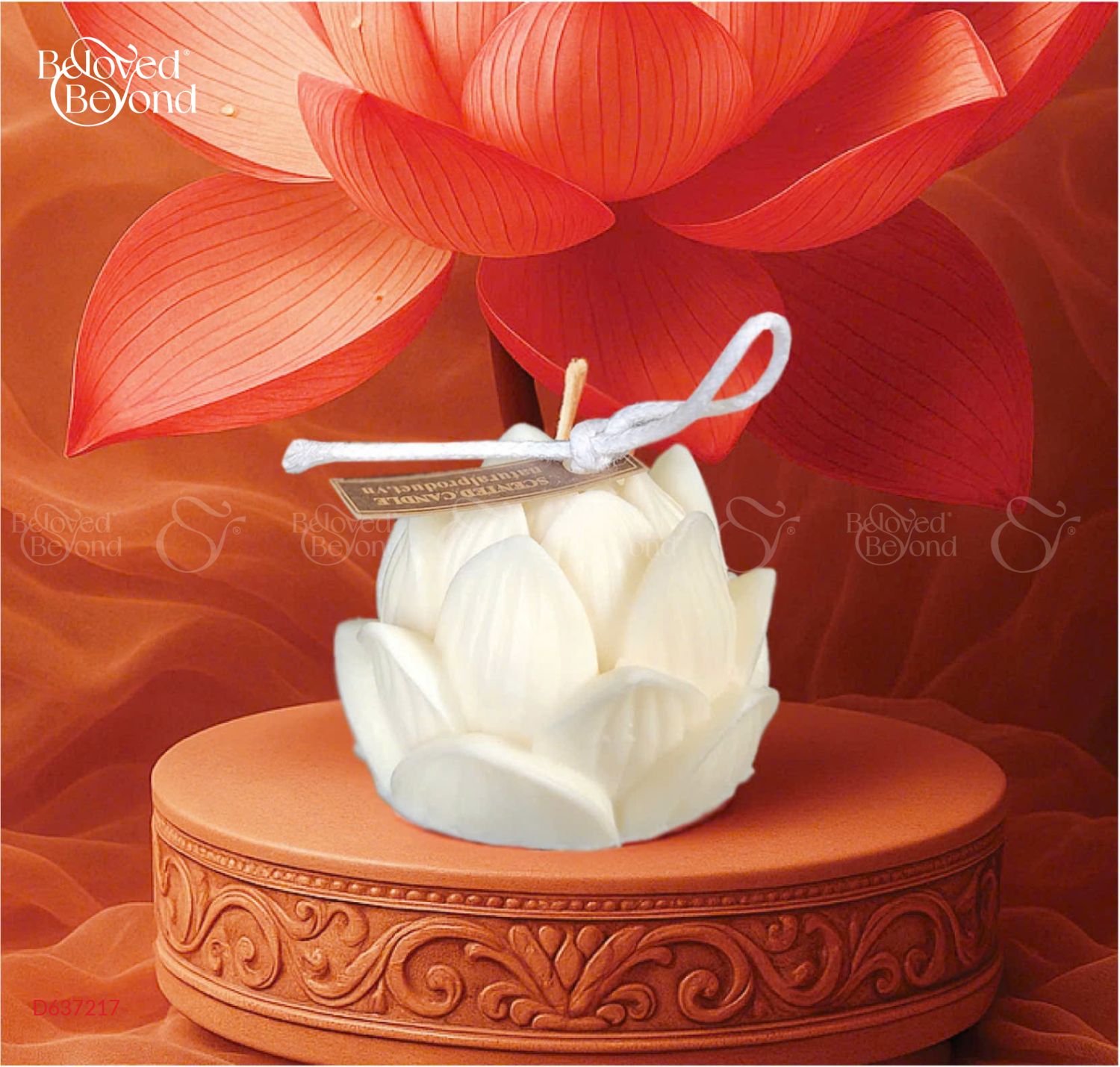 Nến Thơm Hoa Sen Trắng Ecolife - belovedbeyond.com