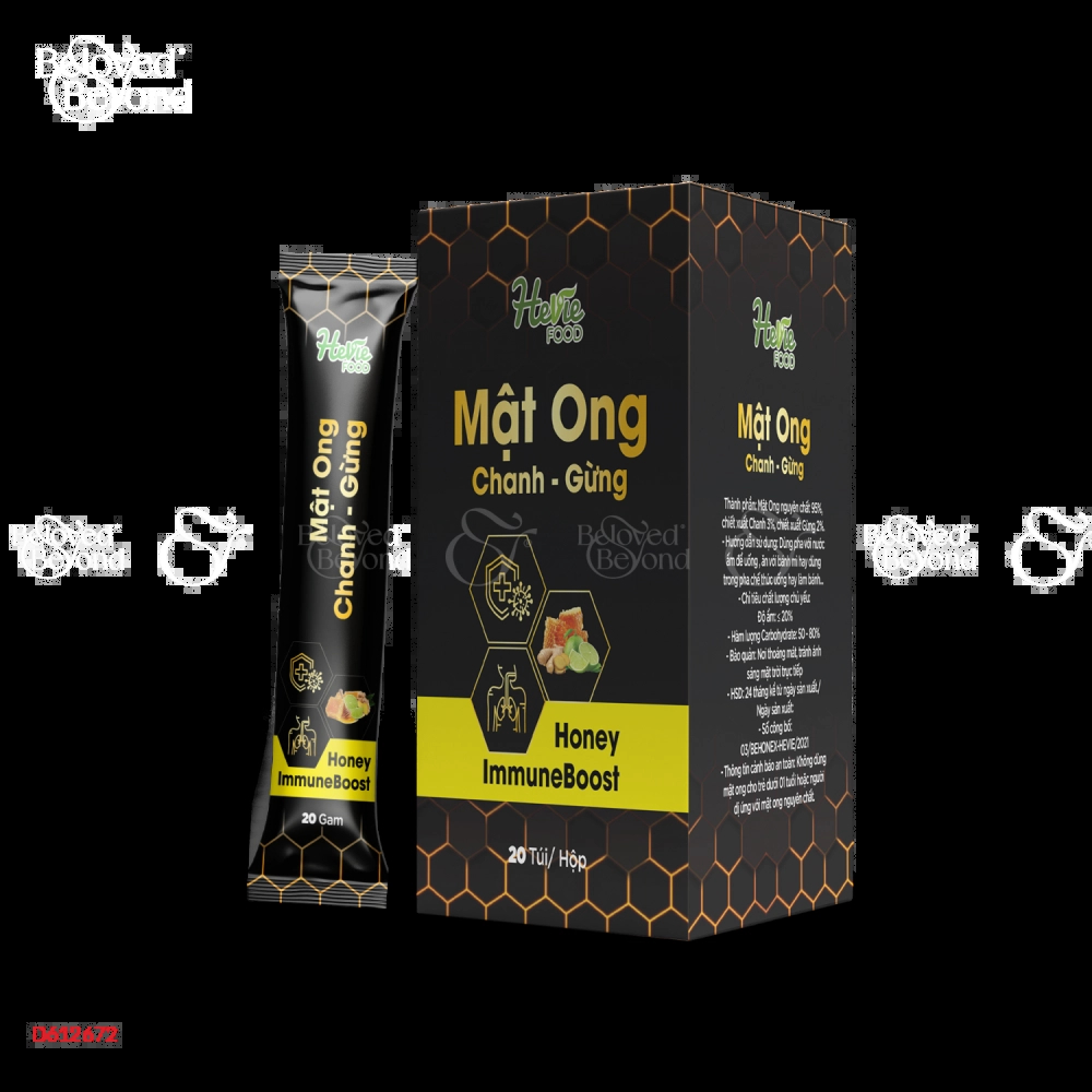Hvf - Mật Ong Chanh, Gừng 20Gx20Gói - belovedbeyond.com