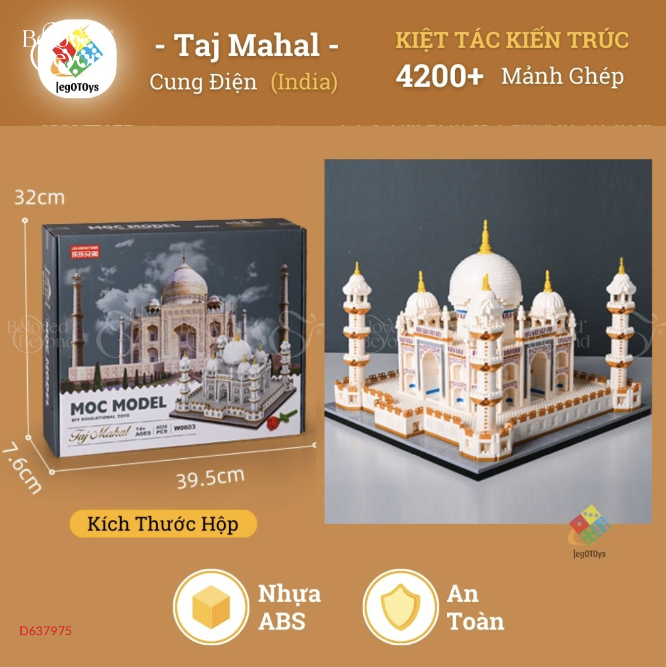 Lego Đền Taj Mahal - belovedbeyond.com