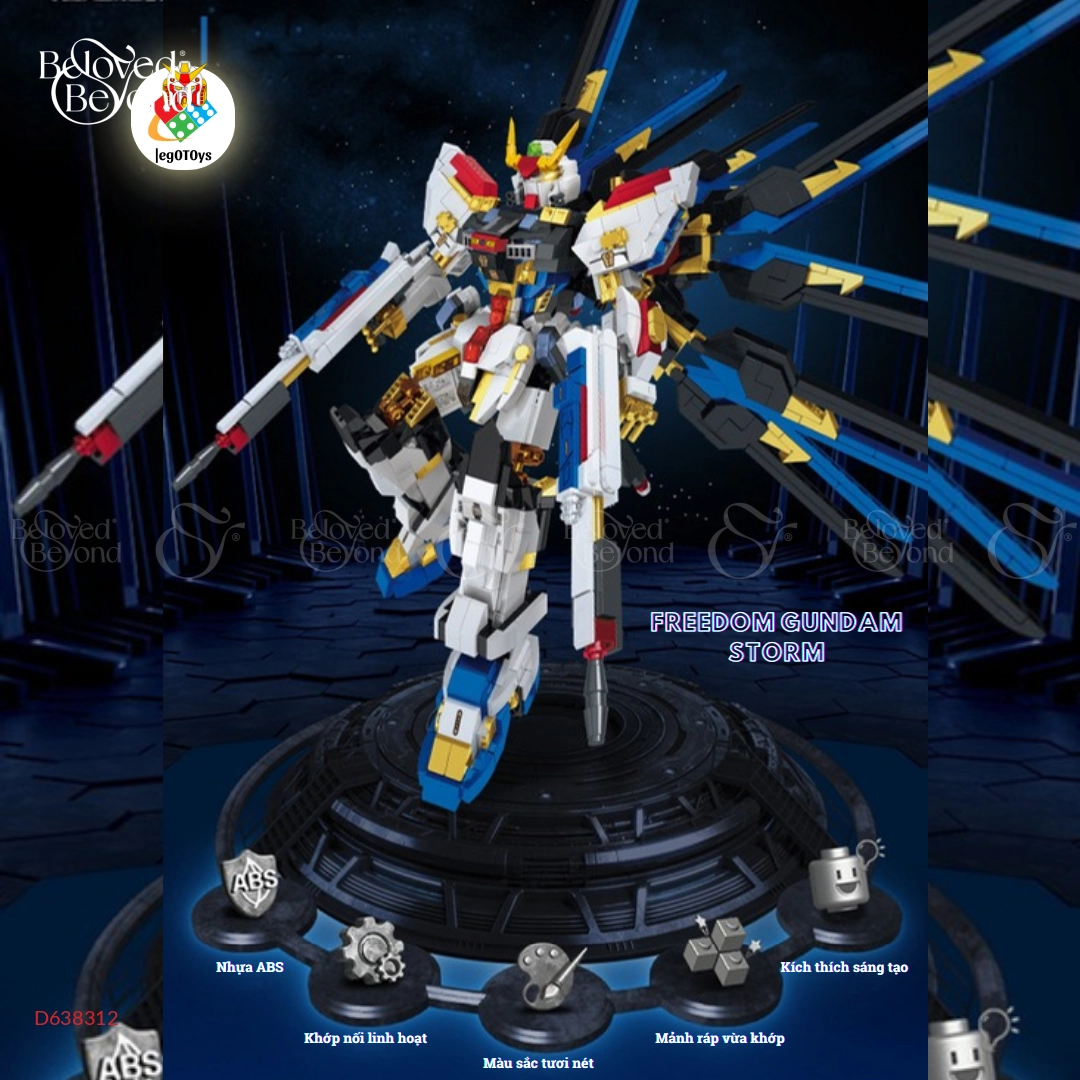 Lego Robot Gundam Freedom Storm - belovedbeyond.com