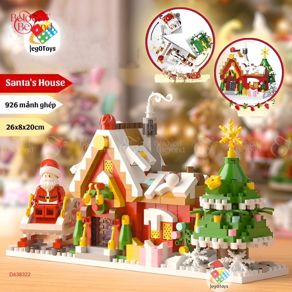 Lego Santa House - belovedbeyond.com