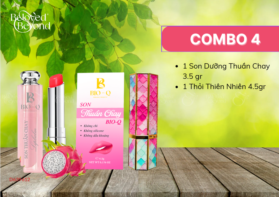 Combo 4 - 1 Son Dưỡng + 1 Son Thỏi - belovedbeyond.com