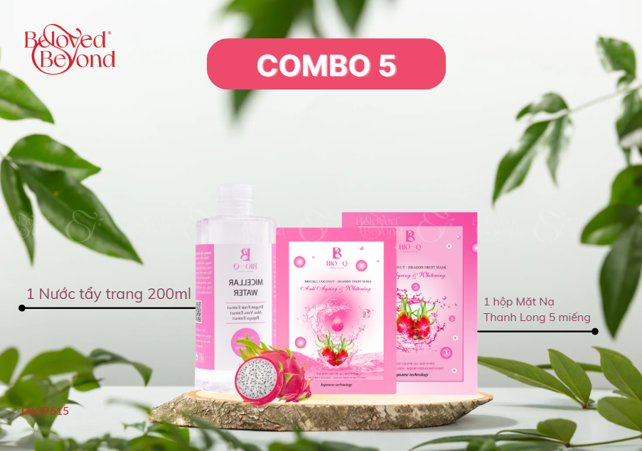 Combo 5: 1 Nước Tẩy Trang + 1 Hộp Mặt Nạ Thanhlong - belovedbeyond.com