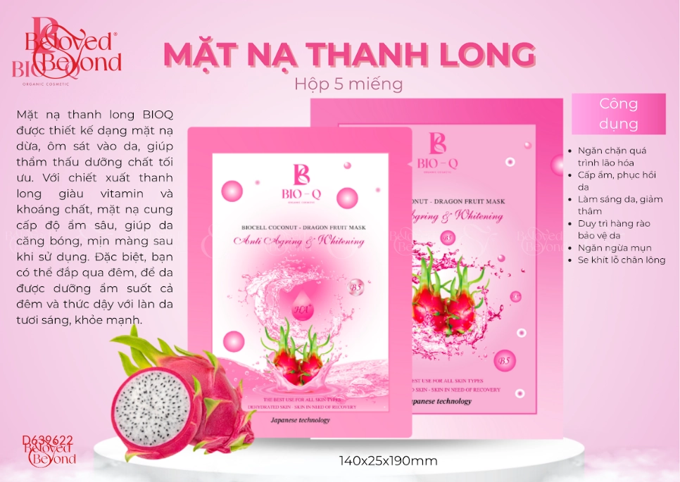 Combo 12 – 2 Son + Mặt Nạ Dưỡng Da Bio-Q - belovedbeyond.com