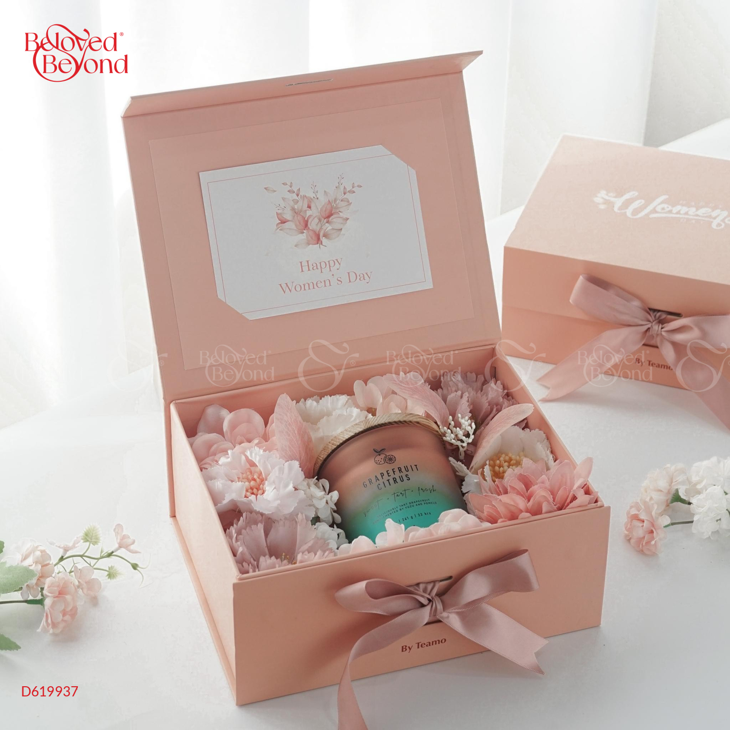 Giftbox Hoa Và Nến - Grapefruit Citrus - belovedbeyond.com