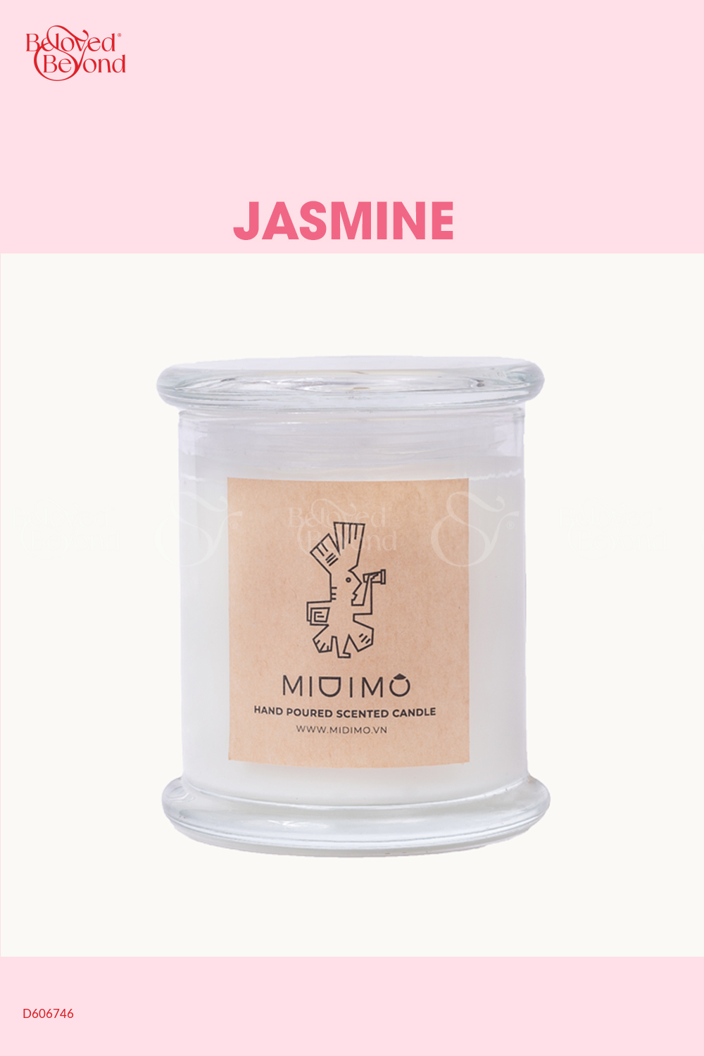 Nến Midimo Thủy Tinh 250Gr – Jasmine - belovedbeyond.com