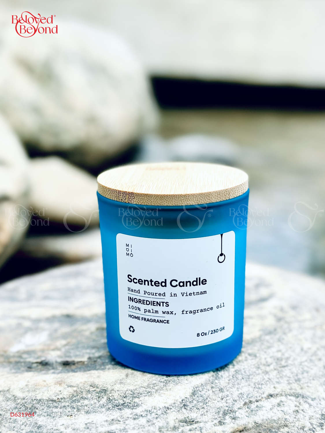 Nến Thủy Tinh Midimo Xanh 230G - Spakling Honey - belovedbeyond.com