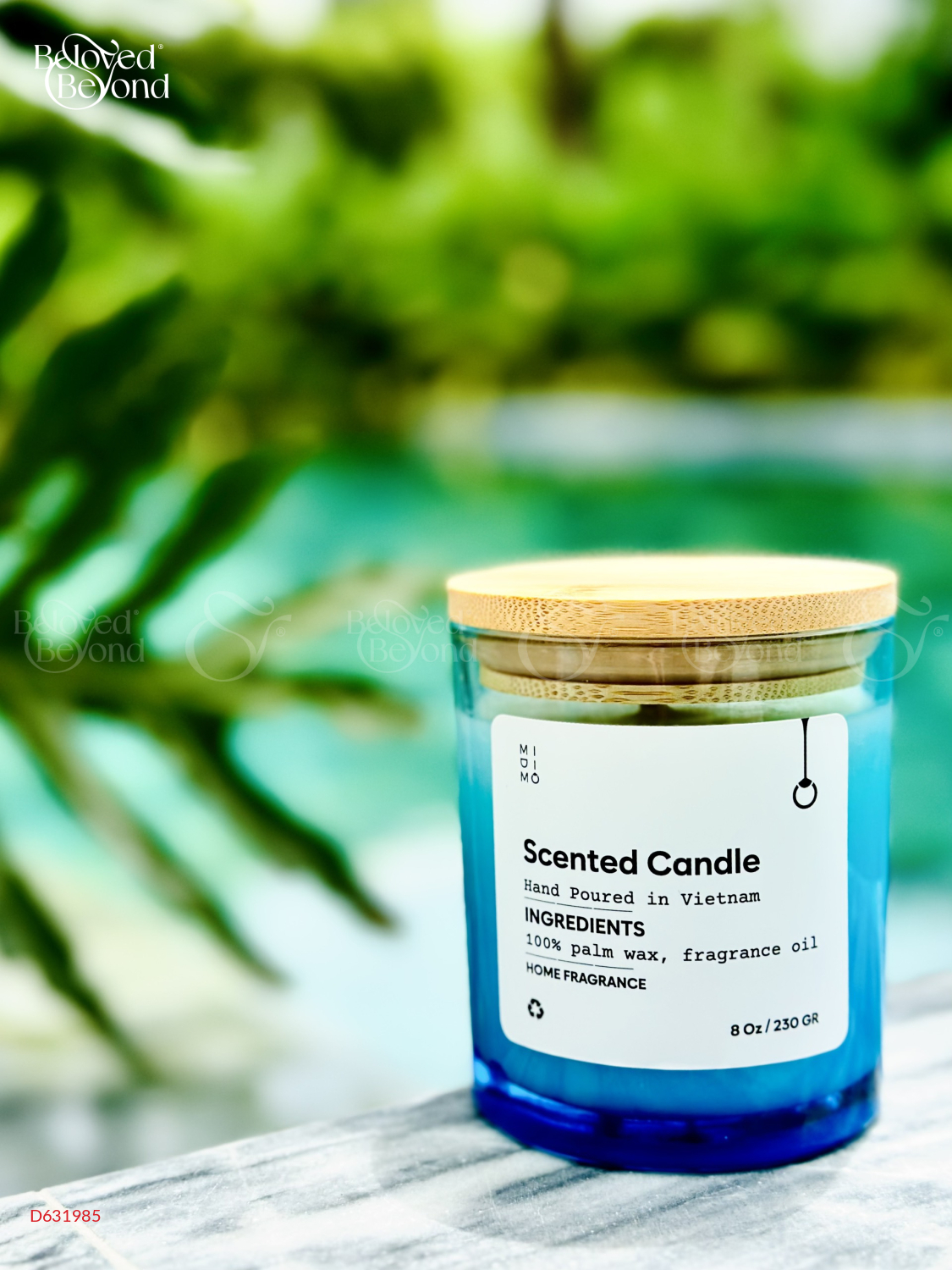 Nến Thủy Tinh Ombre Xanh 230G - Smoky Patchouli - belovedbeyond.com