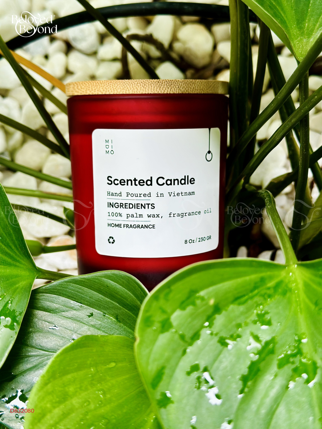 Nến Thủy Tinh Midimo Đỏ 230G - Red Apple Cedar - belovedbeyond.com