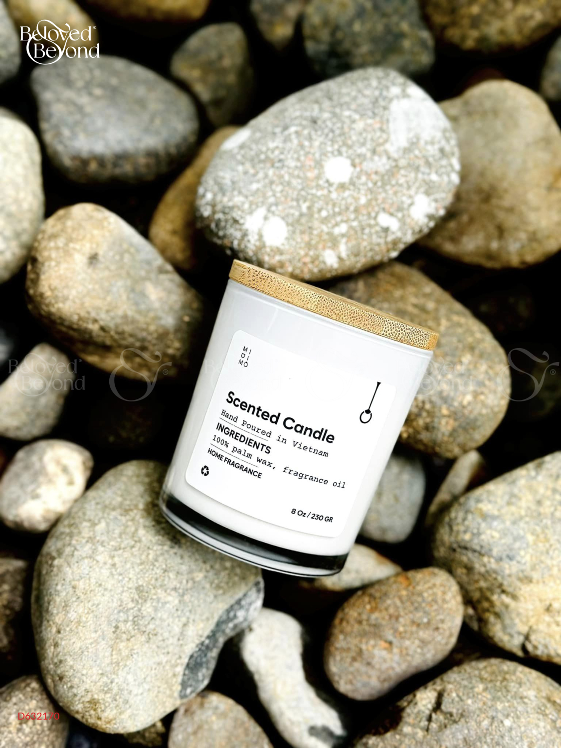 Nến Thủy Tinh Midimo Trắng 230G - Rose Rituals - belovedbeyond.com