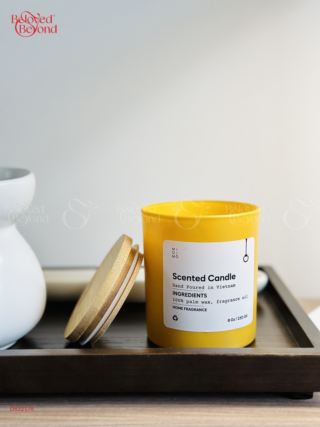 Nến Thủy Tinh Midimo Vàng 230G - Rose Rituals - belovedbeyond.com