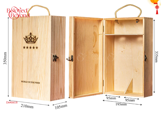 Hộp Gỗ Thông Đôi 5 Sao - belovedbeyond.com