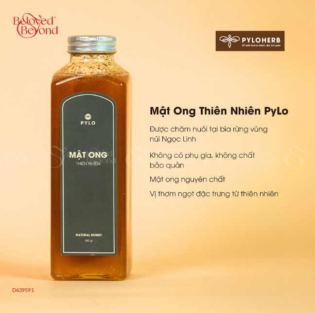 Mật Ong Thiên Nhiên Pylo - Chai 680Gr - belovedbeyond.com
