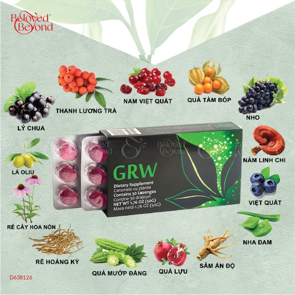 Kẹo Ngậm Tế Bào Gốc Grw – Tăng Đề Kháng Aplgo - belovedbeyond.com