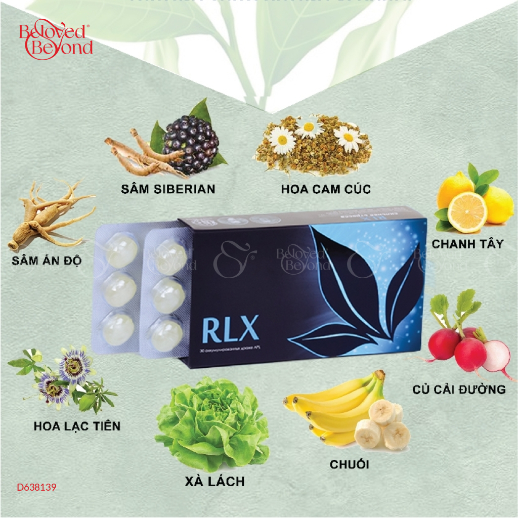 Kẹo Ngậm Tế Bào Gốc Rlx -Giảm Stress Giúp Ngủ Ngon - belovedbeyond.com