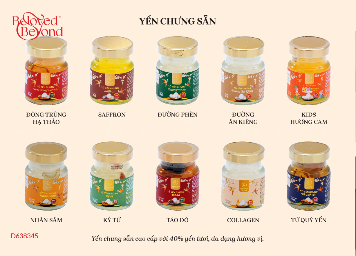 Yến Chưng Sẵn - Yến Hũ 40% - belovedbeyond.com