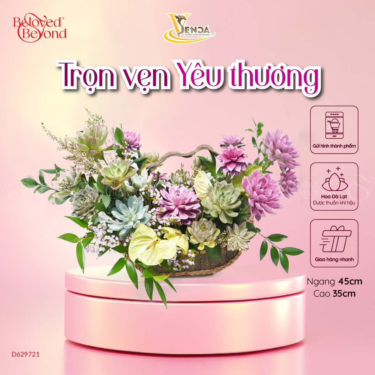 [Giữ Lại Rễ] Thuyền Tâm Tình_Giỏ Hoa Sen Đá - belovedbeyond.com