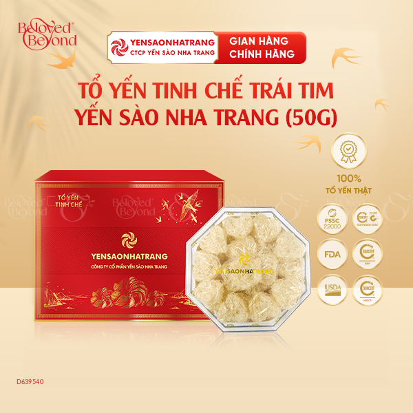 Tổ Yến Tinh Chế Yến Sào Nha Trang Trái Tim 50Gr - belovedbeyond.com