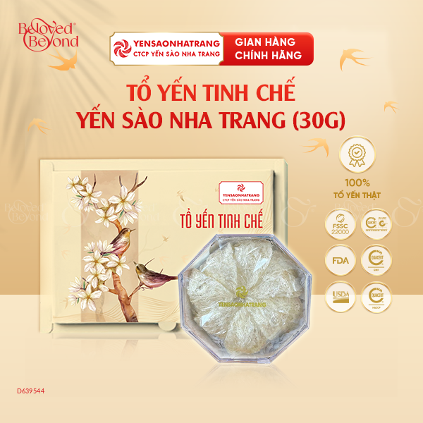 Tổ Yến Tinh Chế Yến Sào Nha Trang 30Gr - belovedbeyond.com