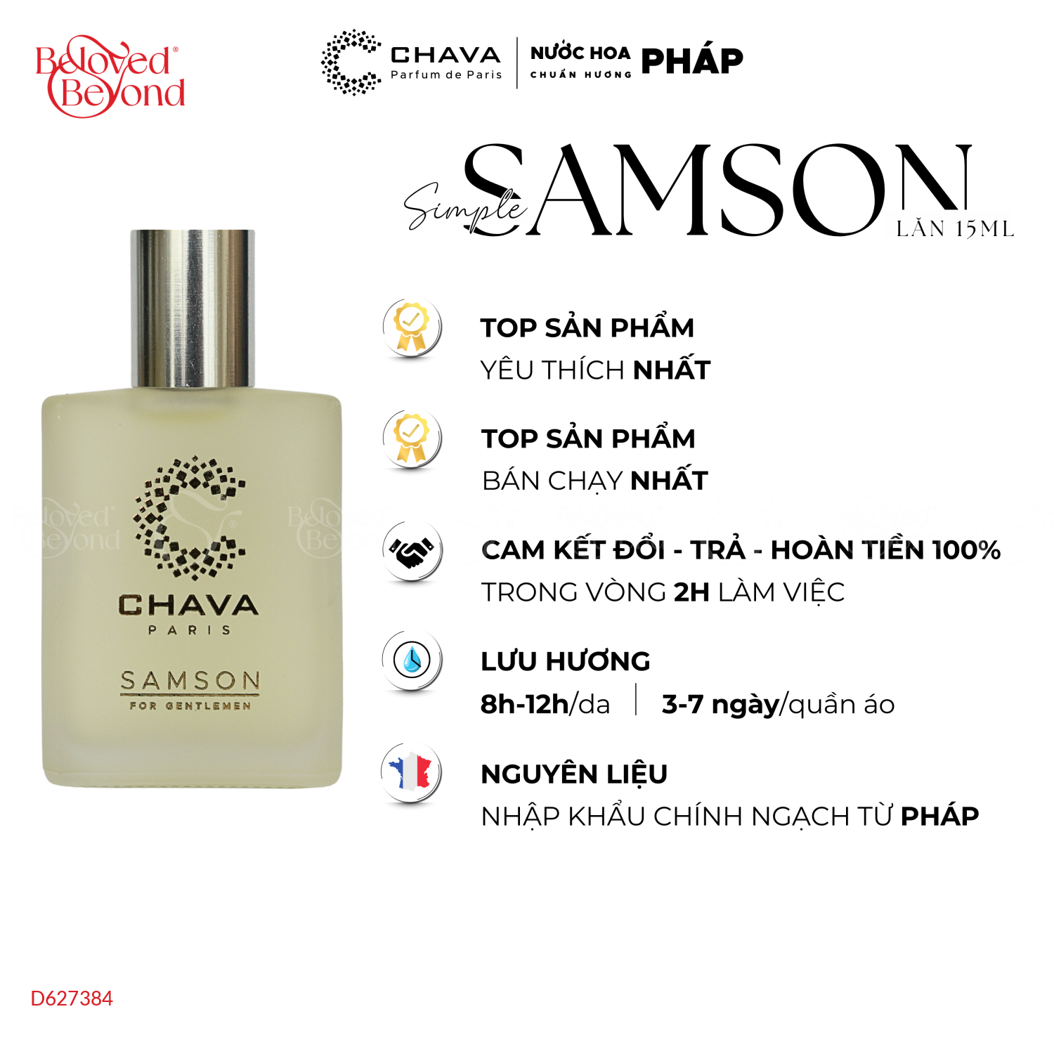 Nước Hoa Chava Samson - 15Ml - belovedbeyond.com