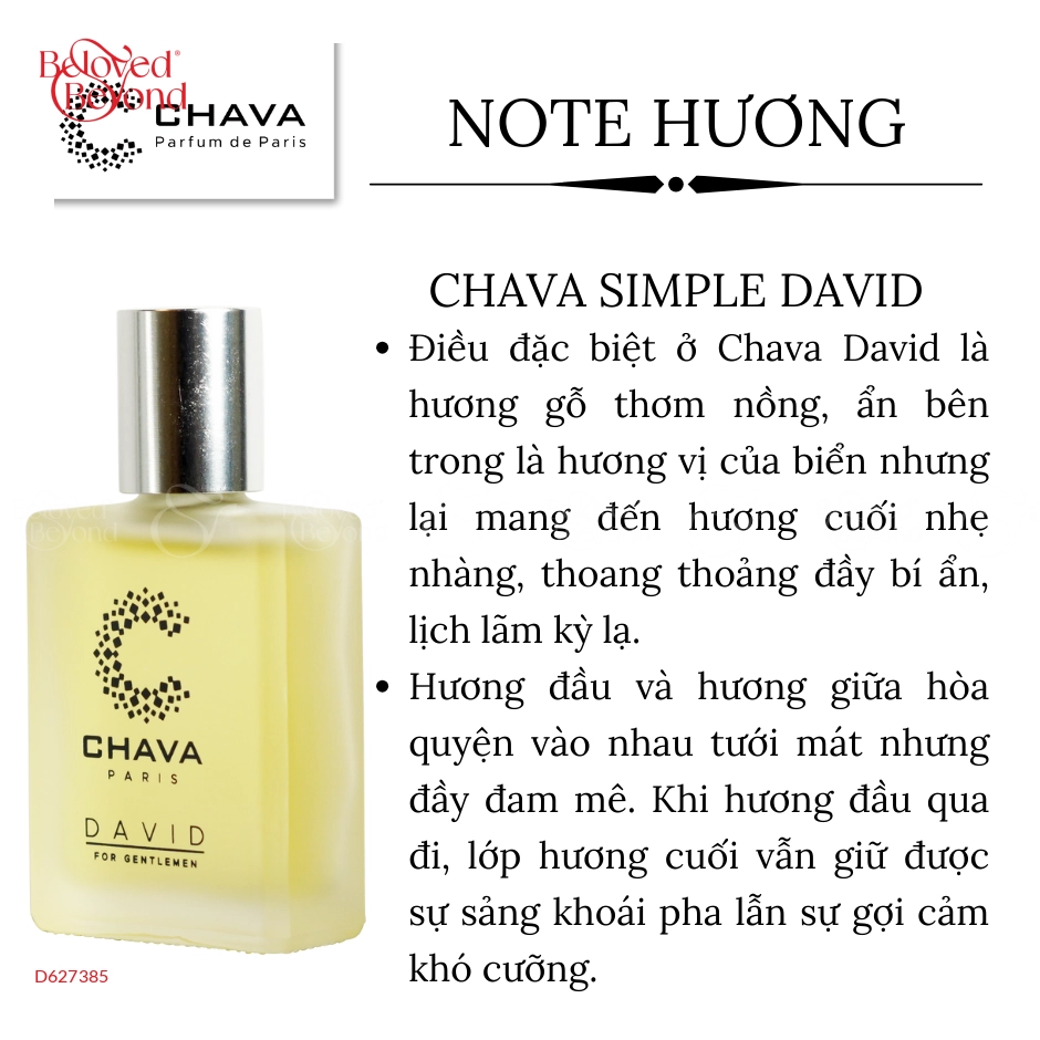 Nước Hoa Chava David - 15Ml - belovedbeyond.com