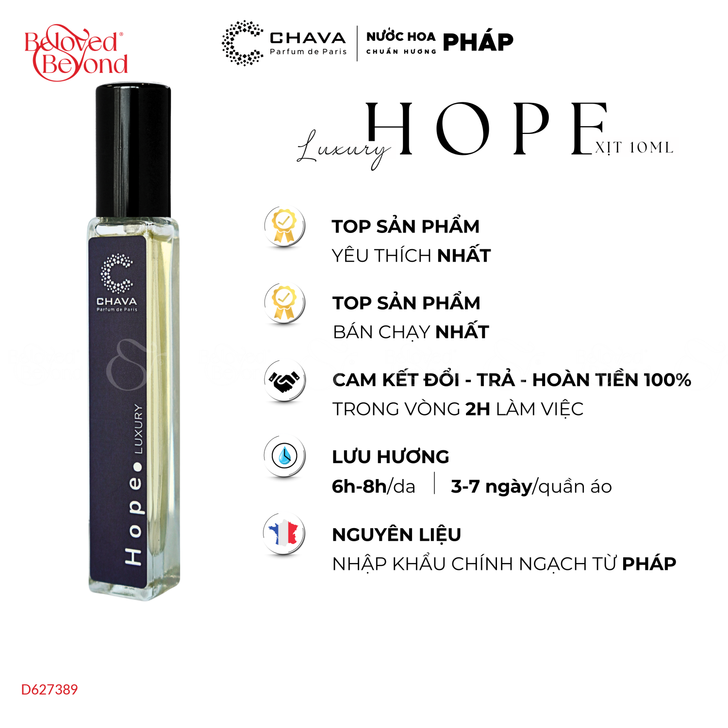 Nước Hoa Luxury Hope - Un - 10Ml - belovedbeyond.com