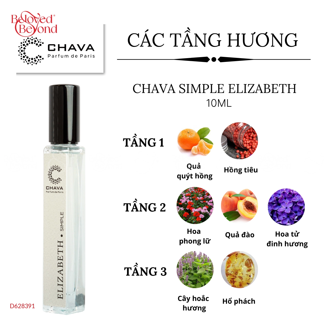 Nước Hoa Chava Elizabeth - 10Ml - belovedbeyond.com