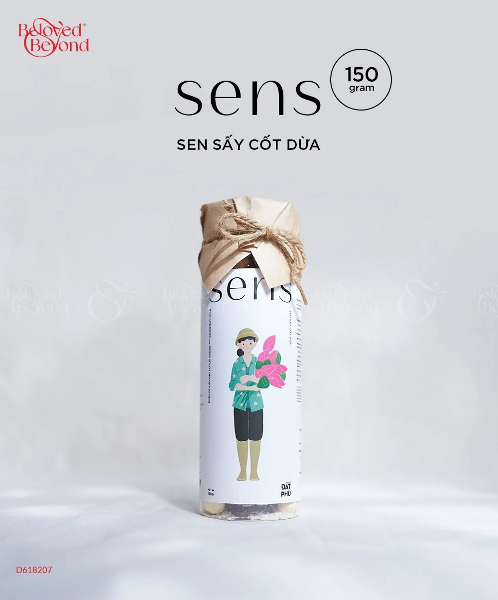 Sens - Sen Sấy Cốt Dừa (Hủ 150Gr) - belovedbeyond.com