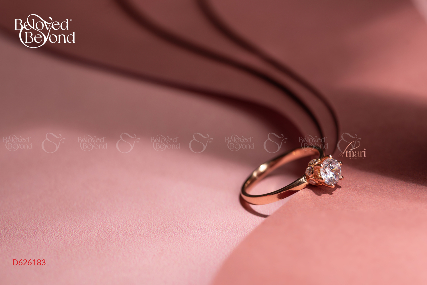Nhẫn Stella Vàng Hồng 18K - belovedbeyond.com