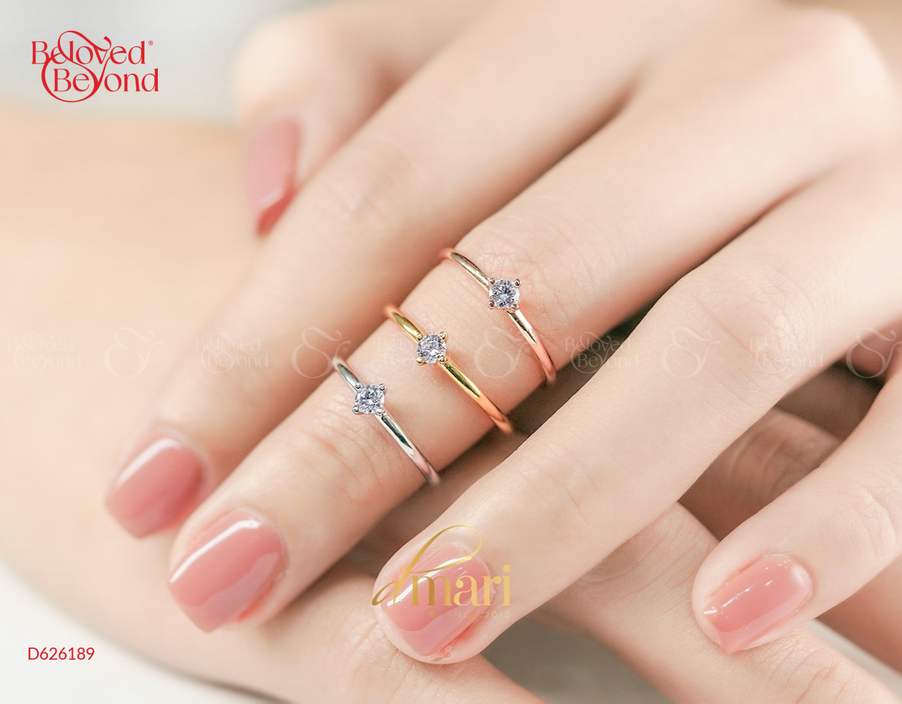 Nhẫn Little Vow Vàng Vàng 18K - belovedbeyond.com