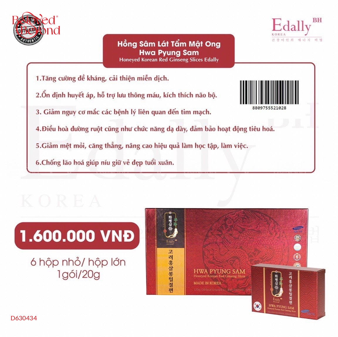 Hồng Sâm Lát Tẩm Mật Ong - belovedbeyond.com