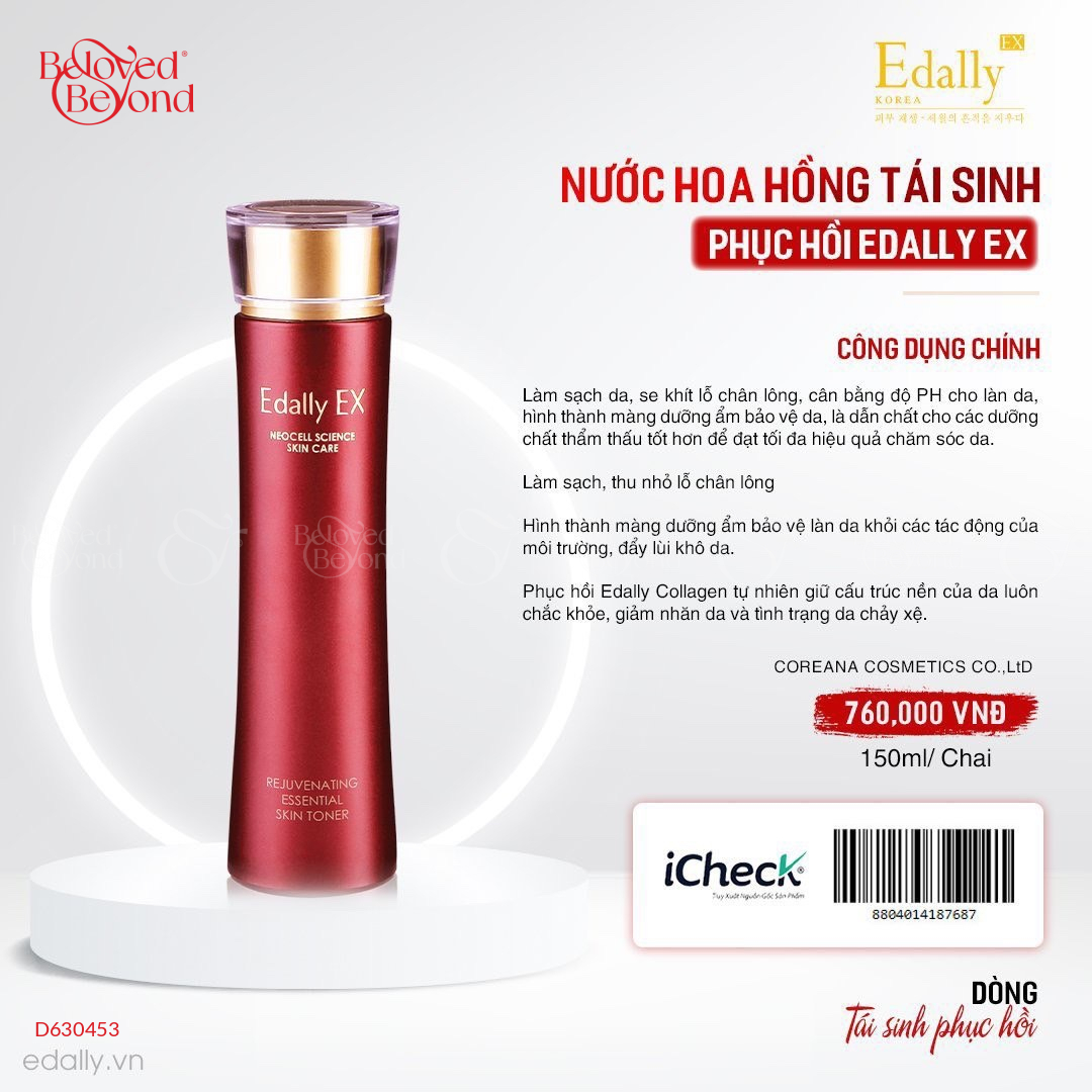 Nước Hoa Hồng Tái Sinh Phục Hồi Edally Ex - belovedbeyond.com