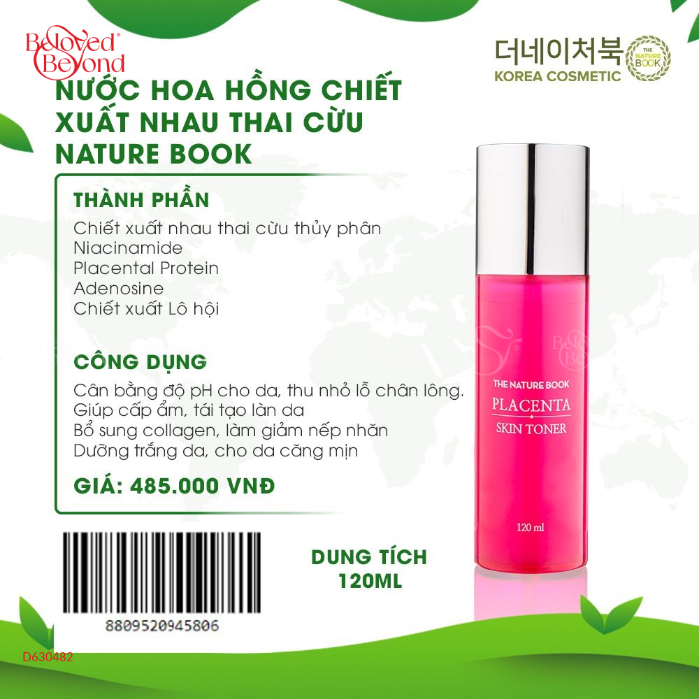 Nước Hoa Hồng Chiết Xuất Nhau Thai Cừu Nature Book - belovedbeyond.com
