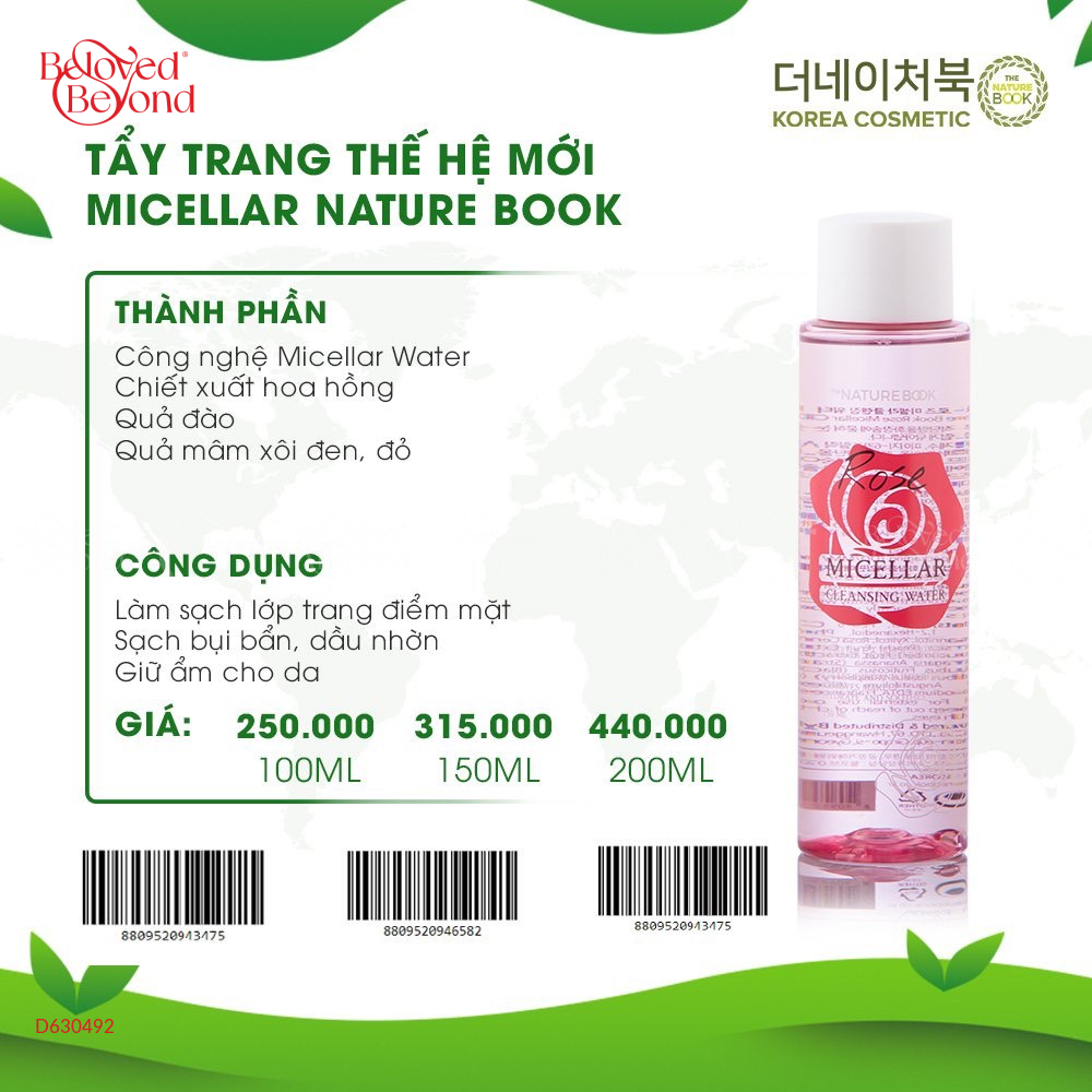 Tẩy Trang Thế Hệ Mới Micellar Nature Book - belovedbeyond.com