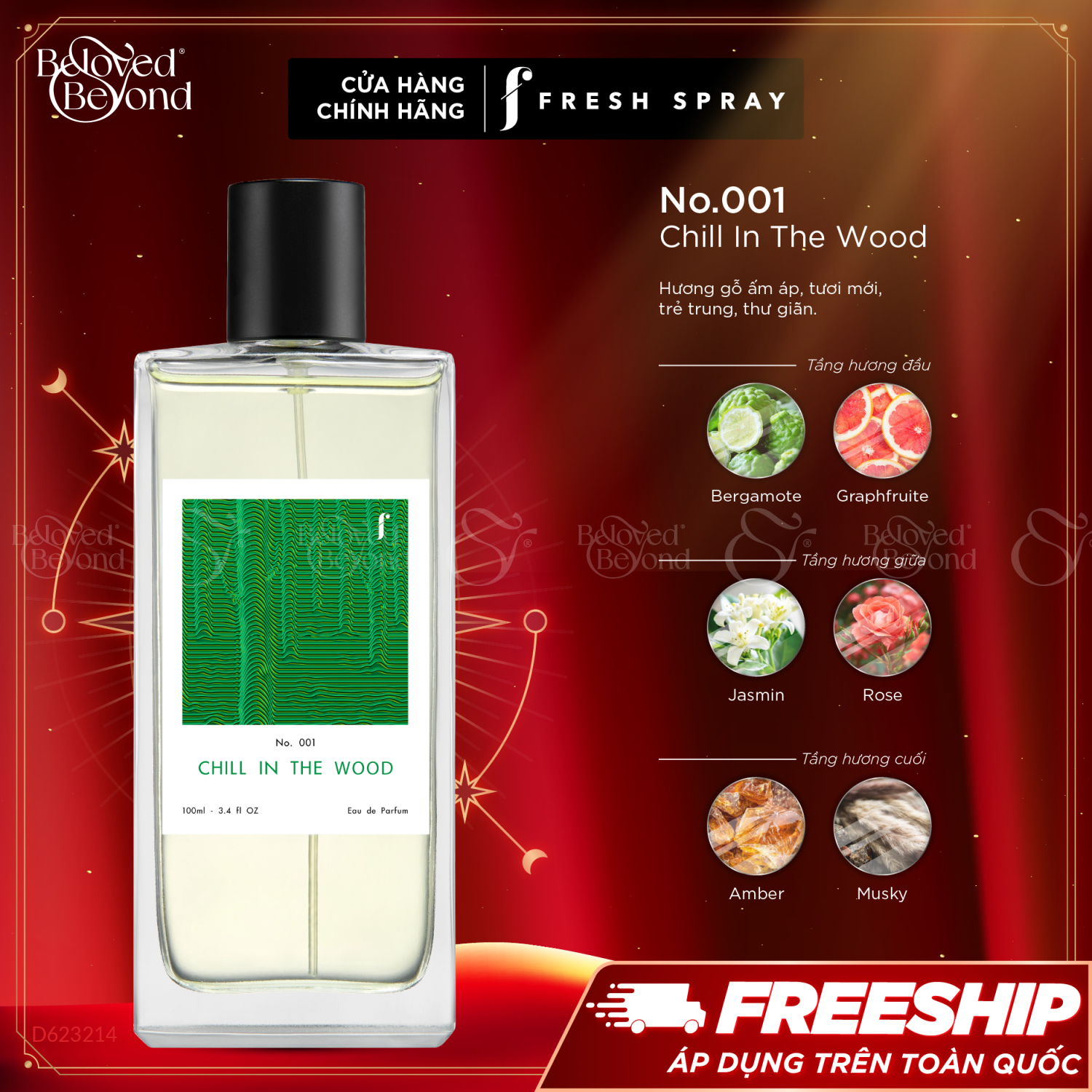 Nước Hoa Unisex F Fresh Spray Chill In The Wood - belovedbeyond.com