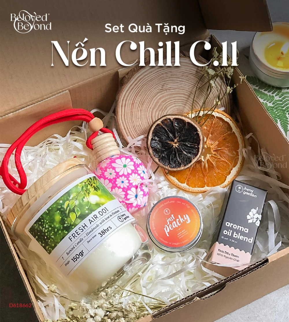 Heny Garden - Set Quà Tặng Nến Thơm Chill C-11 - belovedbeyond.com