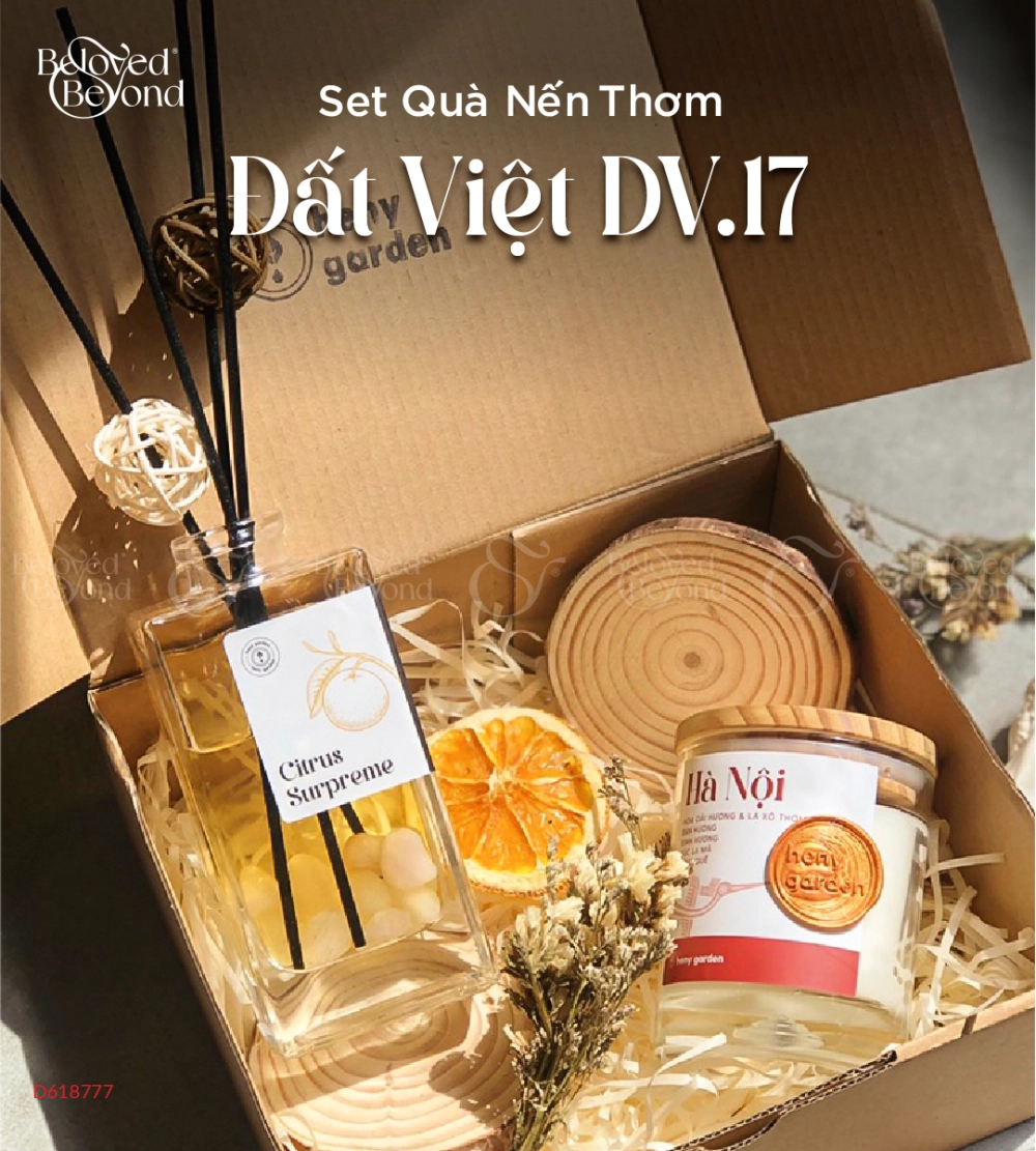 Heny Garden - Set Quà Tặng Nến Thơm Đất Việt Dv-17 - belovedbeyond.com