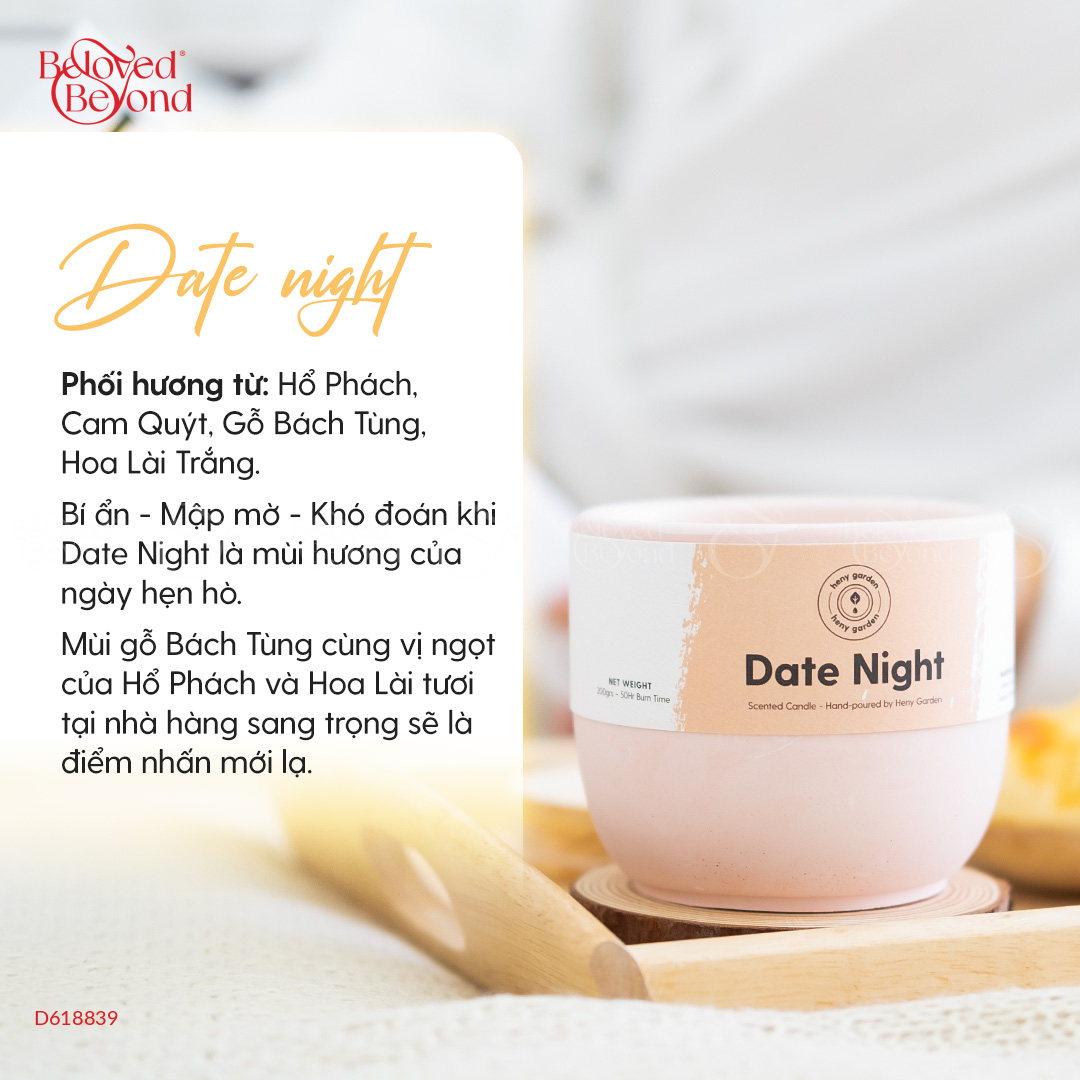 Date Night-Heny Garden-Bst Nến Thơm Into You - belovedbeyond.com