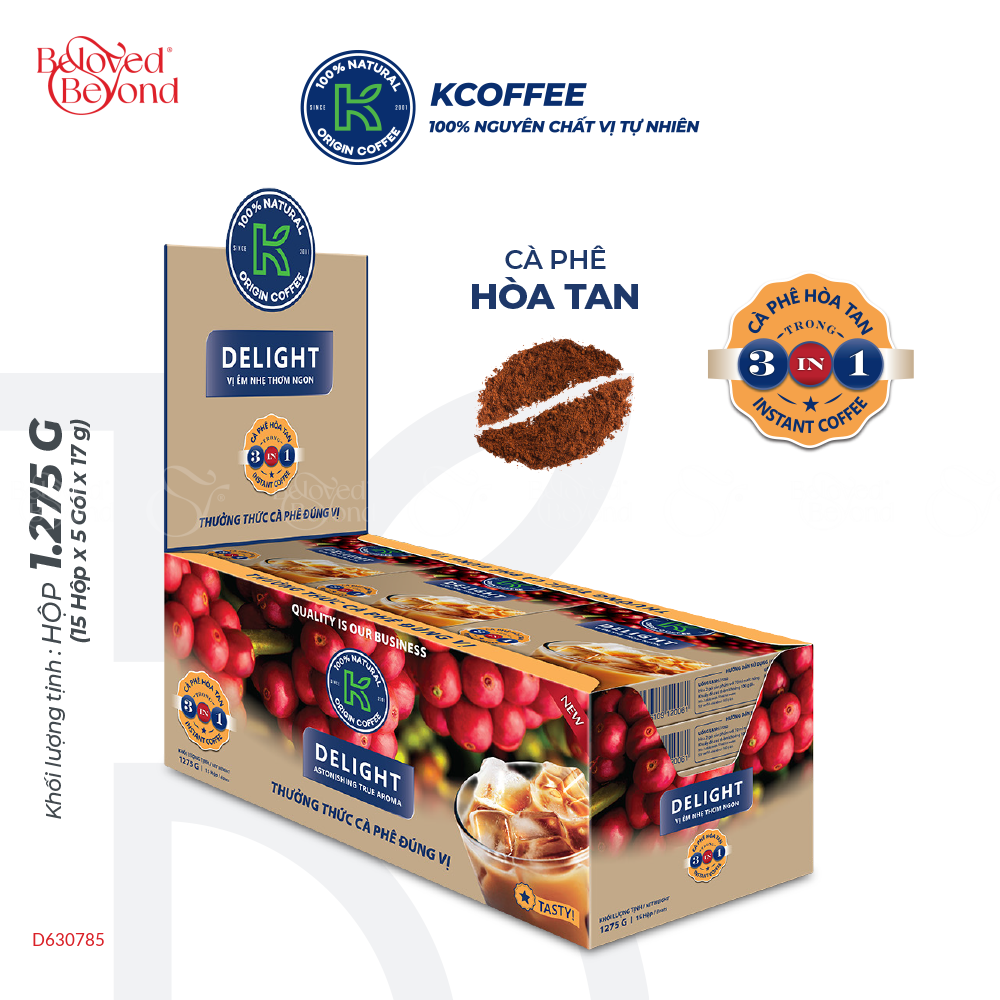 Cà Phê Sữa Hòa Tan 3 In 1 K Delight 1275G - belovedbeyond.com