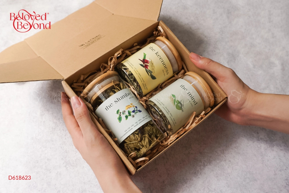 Set Tâm 2S+1L-Set Trà Quà Tặng Sức Khỏe- Là Nhiên - belovedbeyond.com