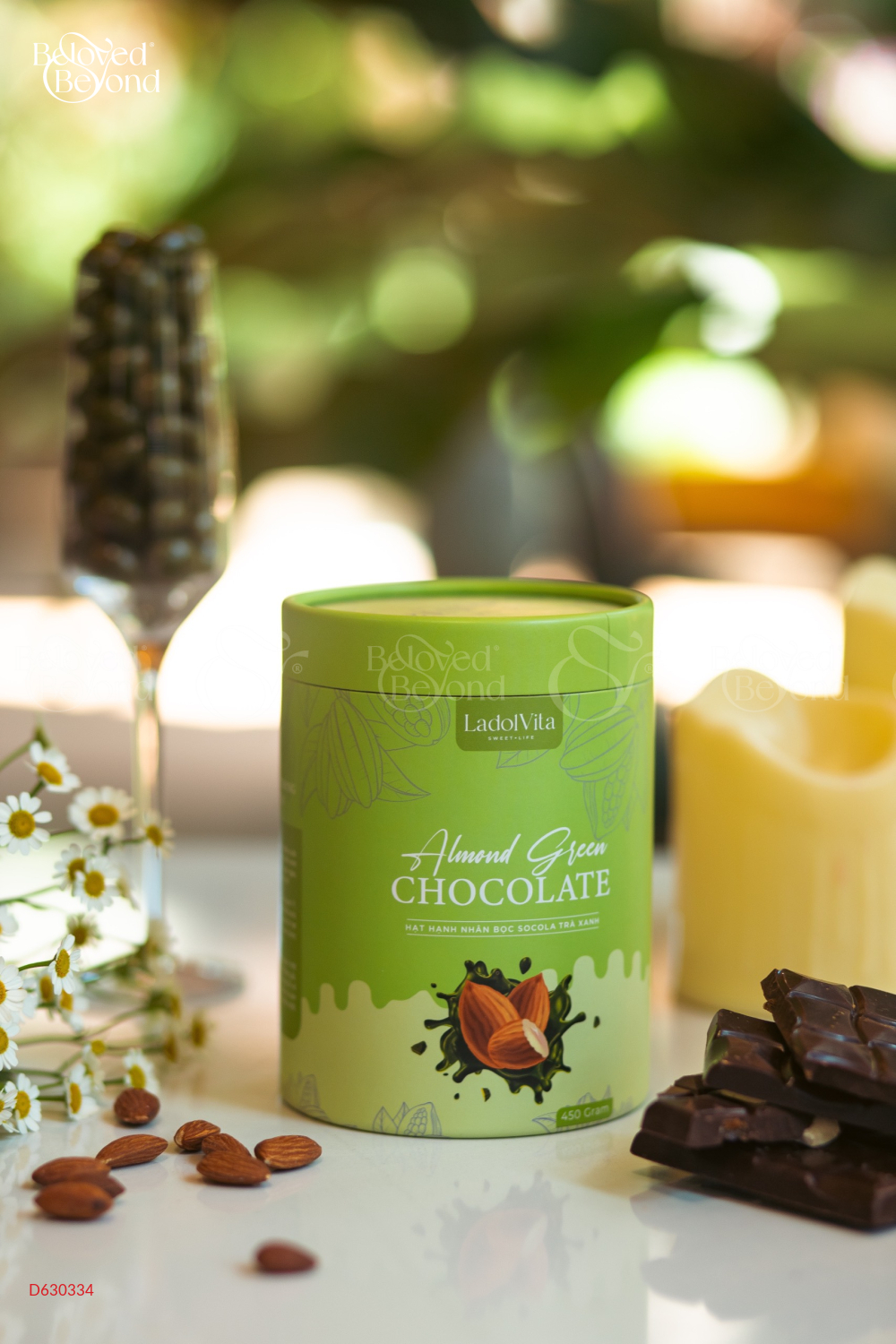 Almond Chocolate Hạnh Nhân Bọc Chocolate Trà Xanh - belovedbeyond.com
