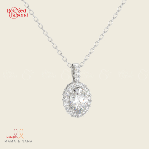 Dây Chuyền Đá Quý Moissanite Trắng - belovedbeyond.com