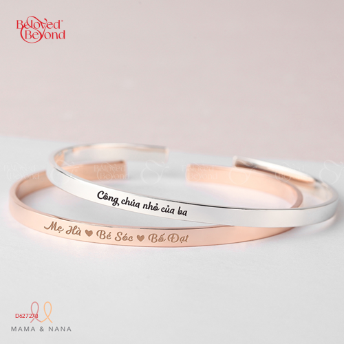 Lắc Tay Bạc Khắc Tên Cho Bé - belovedbeyond.com
