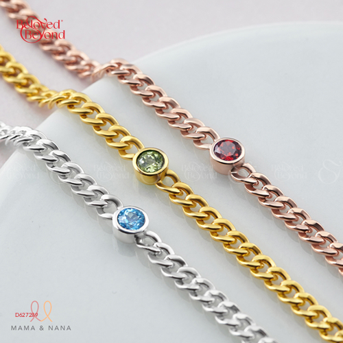 Lắc Tay/ Lắc Chân Cho Bé Đính Đá Quý Theo Mệnh - belovedbeyond.com