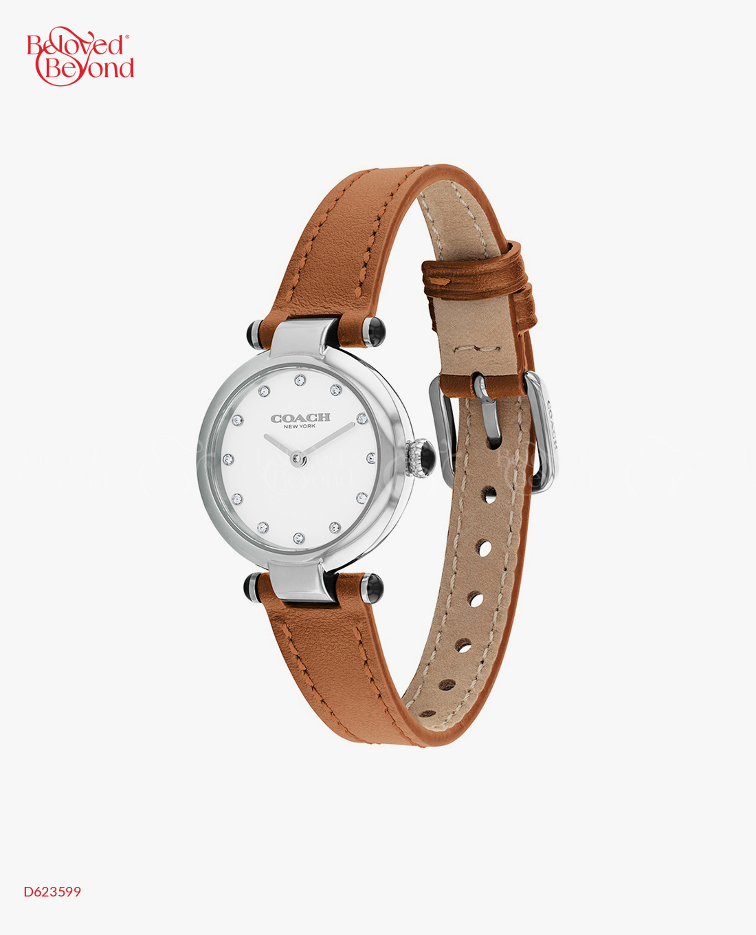 Đồng Hồ Nữ Dây Da Nâu Coach Carry - belovedbeyond.com
