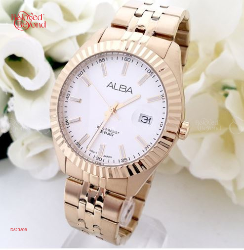 Đồng Hồ Nam Dây Kim Loại Alba Date Cutting - belovedbeyond.com